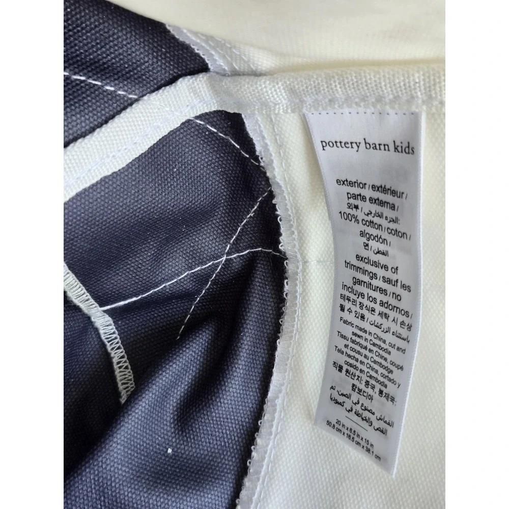 Pottery Barn Kids X Mark & Graham Tote Cotton Canvas Bag‎